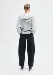 Hooded Pullover in Scuba Jersey - Heather Grey - CO Collections